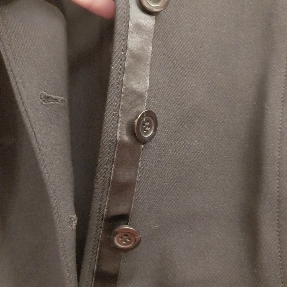 DONCASTER black wool blazer EUC 16P